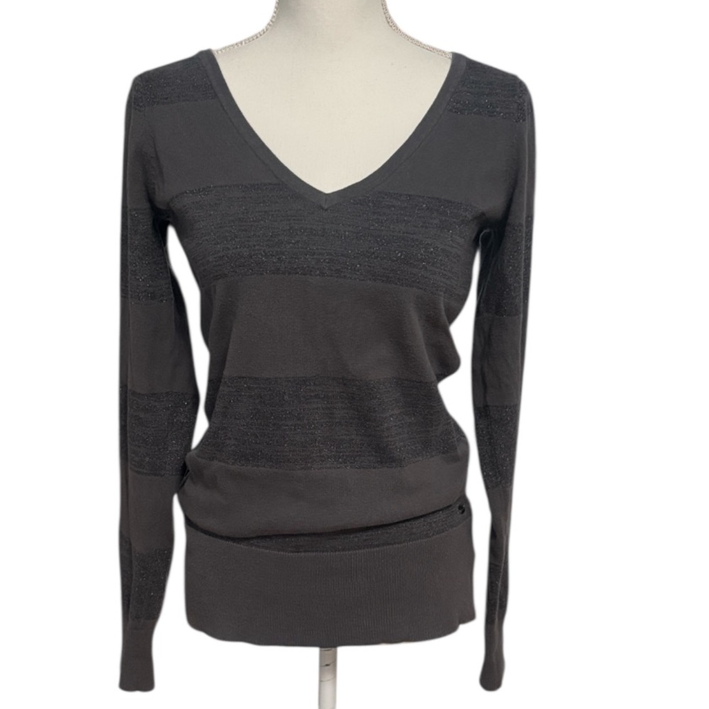 GUESS 90’s Vintage Cotton Blend Long Sleeve V-Neck Sweater Lightweight Sz Sm/Med